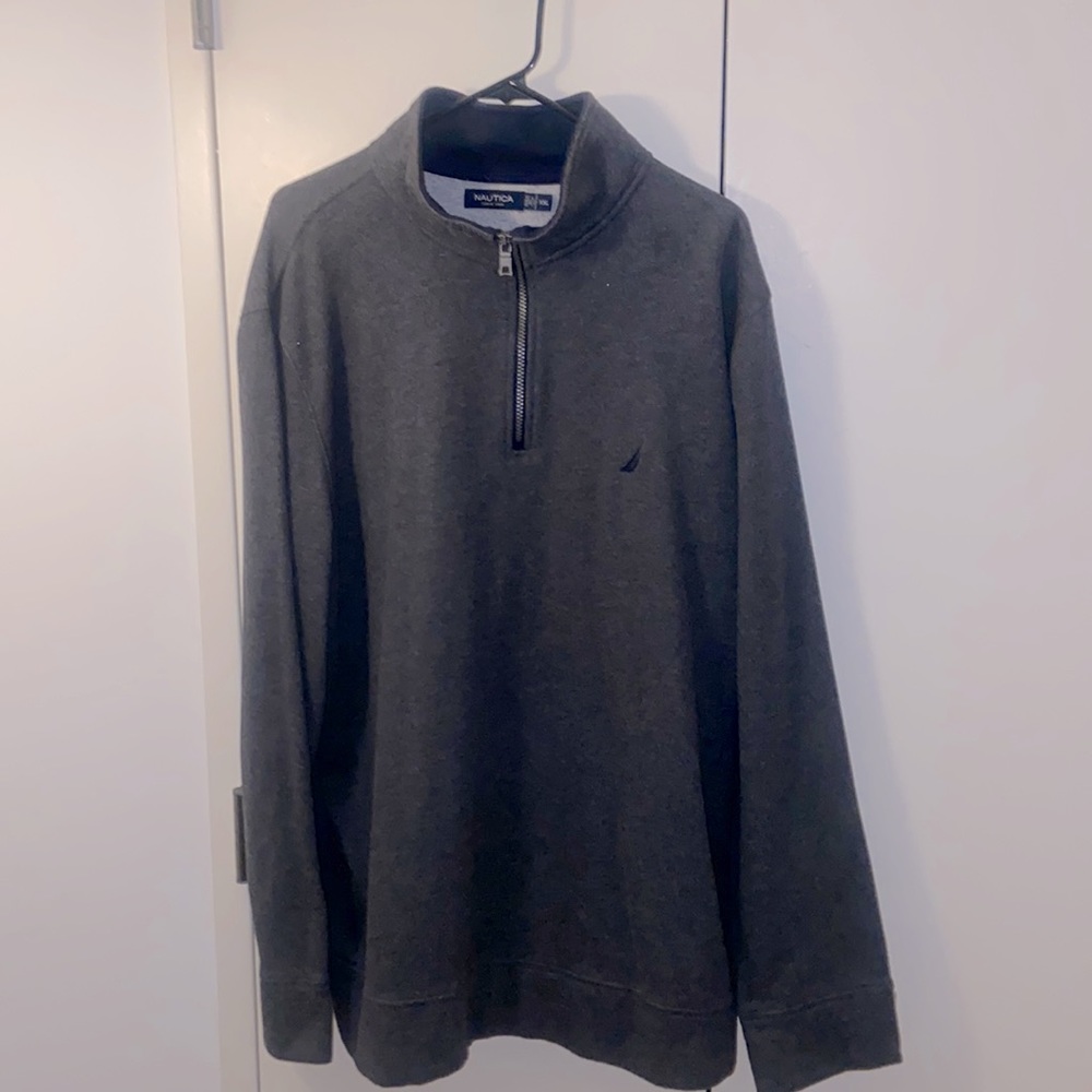 Men Nautica quarter zip pull over fleece